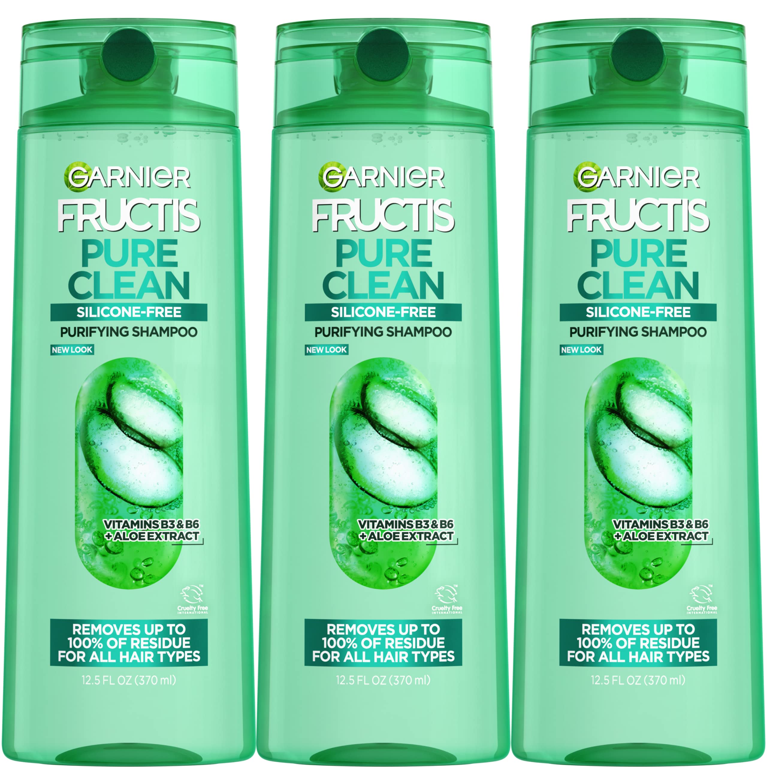 Foto 2 pulgar | Champú Garnier Fructis Pure Clean Purifying 370 ml 3 Piezas - Venta Internacional