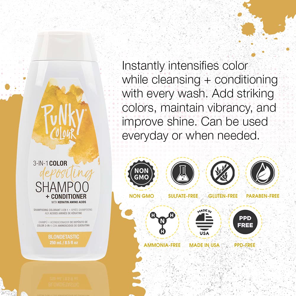 Foto 4 pulgar | Champú Y Acondicionador Punky Blondetastic 3 En 1 250 Ml - Venta Internacional.