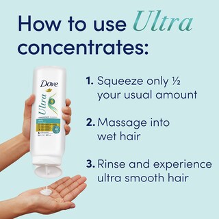 Foto 7 | Shampoo Dove Ultra Daily Moisture Concentrate 591 Ml Para Cabello Seco - Venta Internacional.