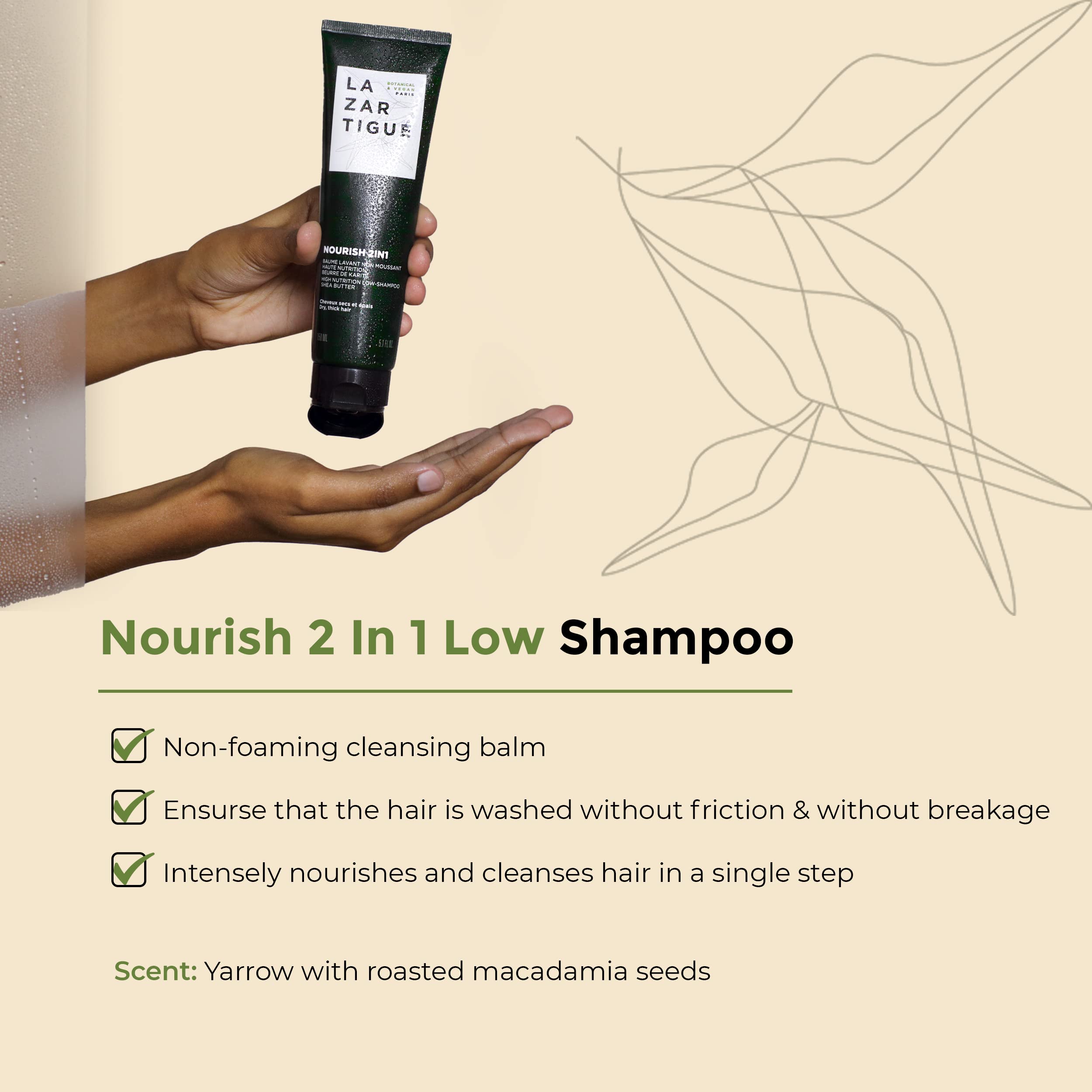 Foto 3 | Champú Lazartigue Nourish 2 En 1 Altamente Nutritivo, 150 Ml, Vegano - Venta Internacional.