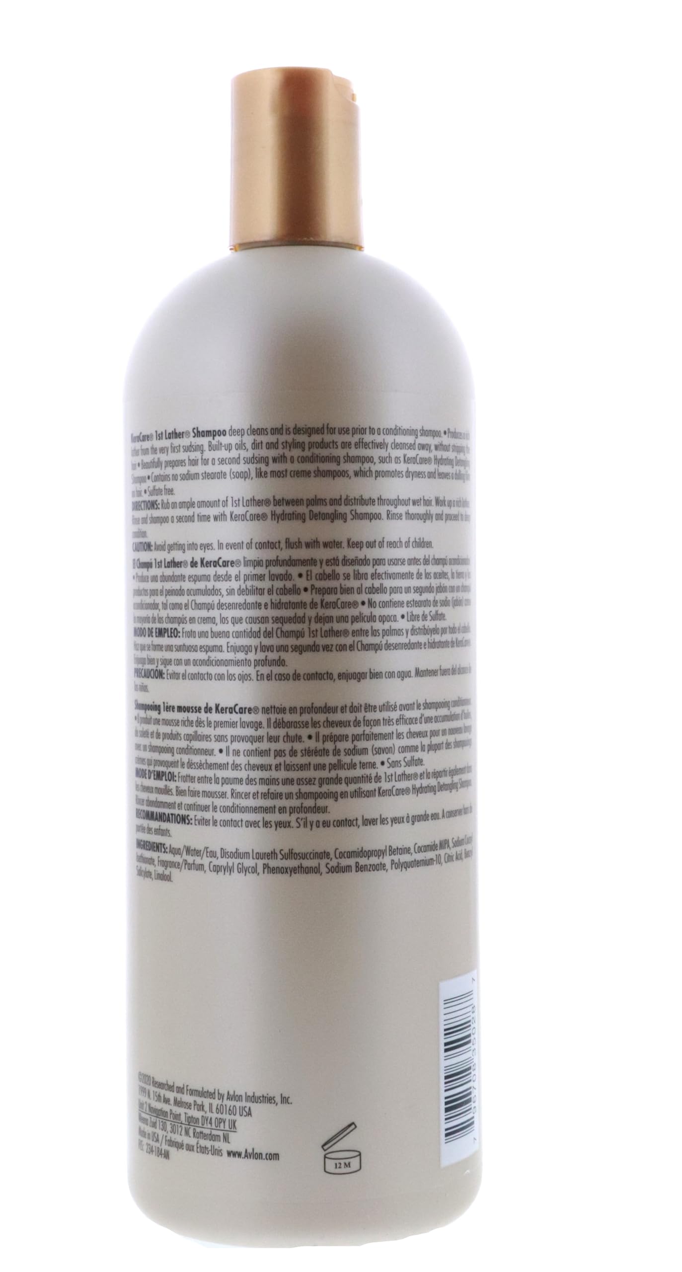 Foto 5 pulgar | Champú Avlon Keracare 1st Sather Sin Sulfatos 946 Ml - Venta Internacional.