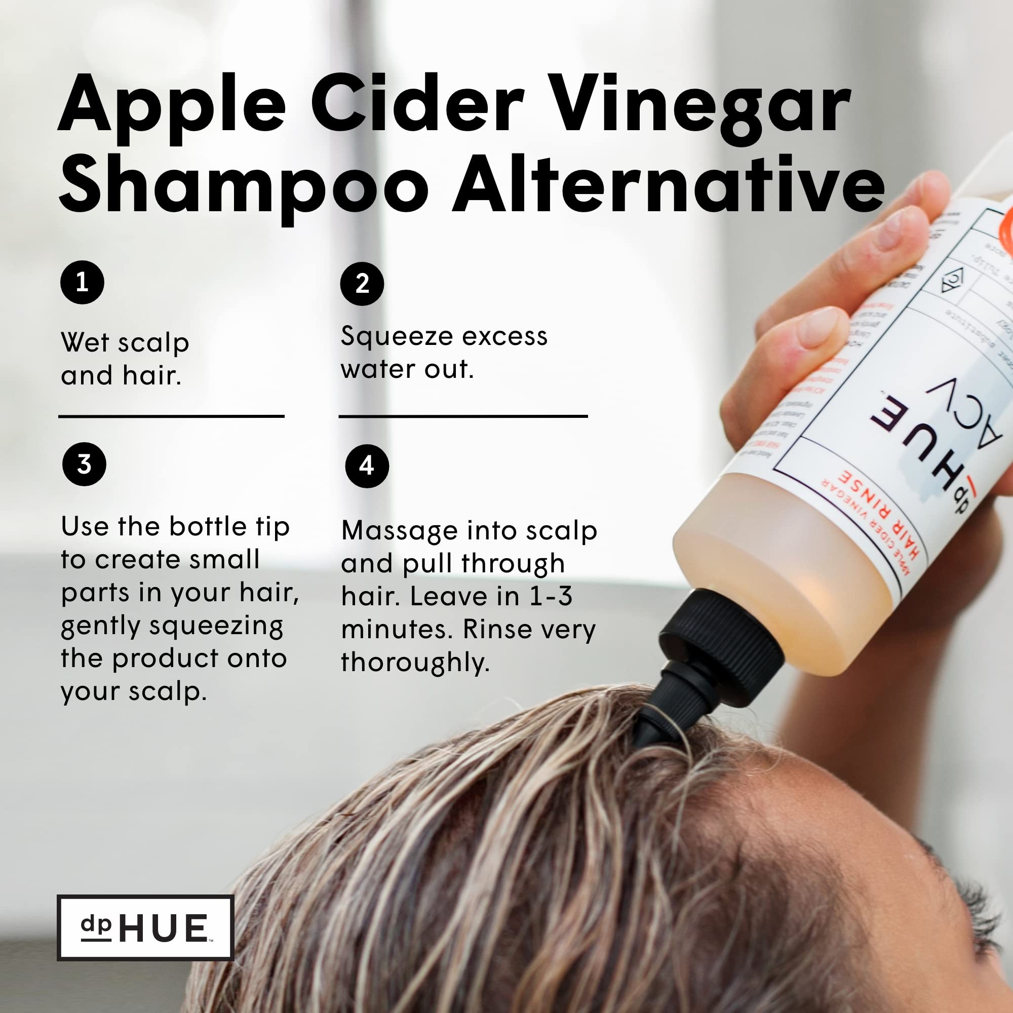 Foto 4 pulgar | Hair Rinse Dphue, Vinagre De Sidra De Manzana, 250 Ml, Champú Alternativo - Venta Internacional.