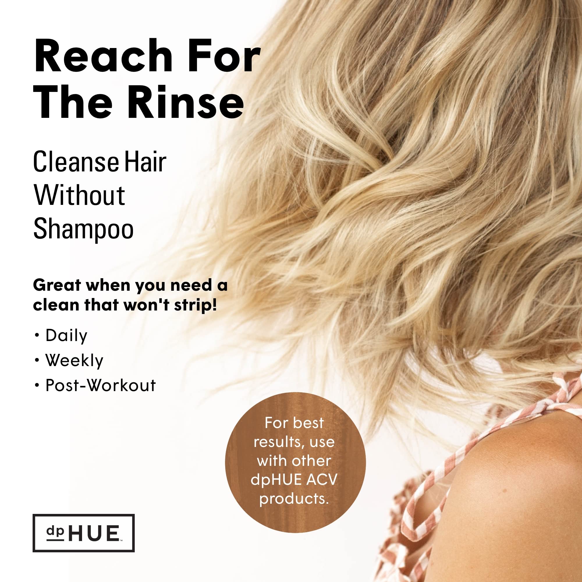 Foto 5 pulgar | Hair Rinse Dphue, Vinagre De Sidra De Manzana, 250 Ml, Champú Alternativo - Venta Internacional.