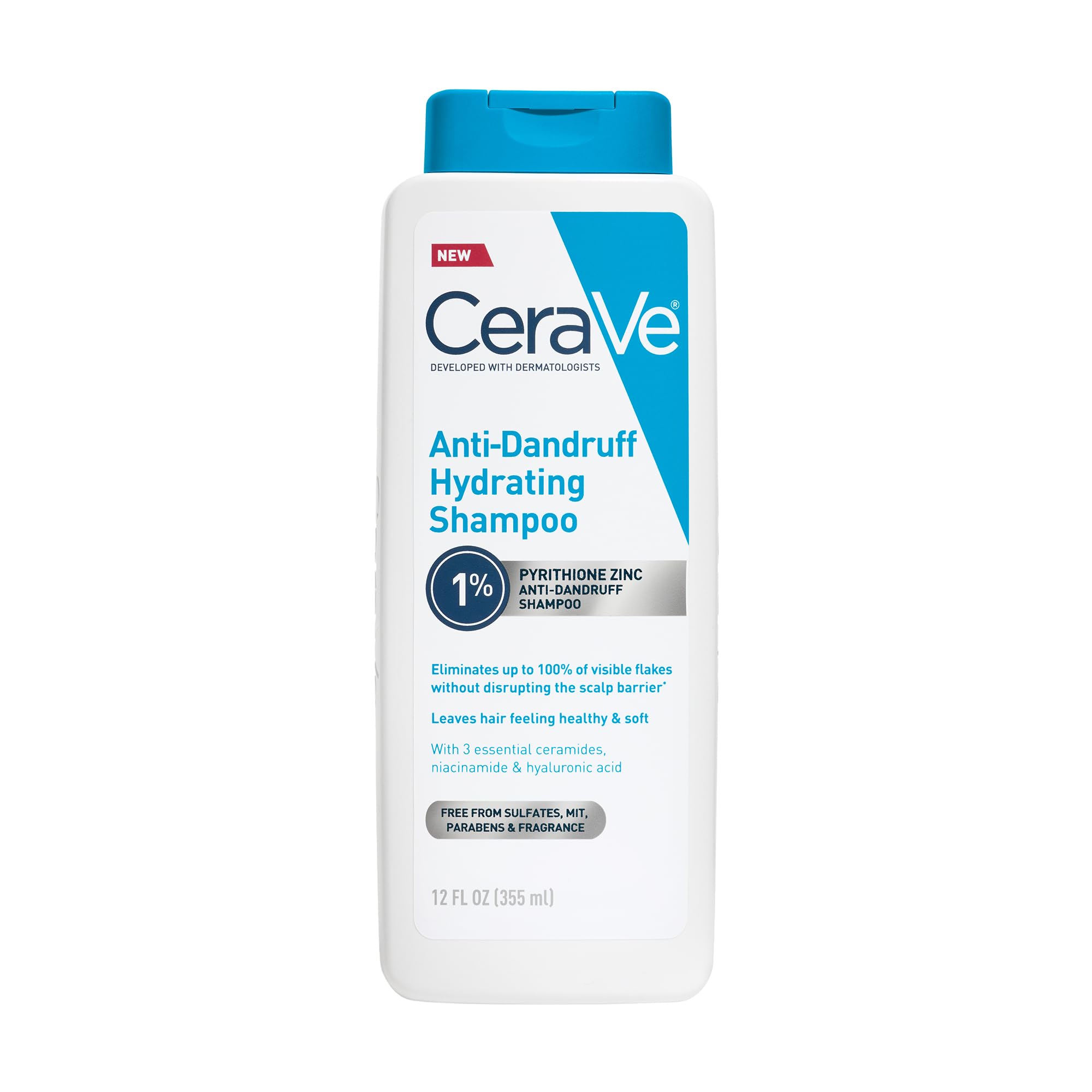 Foto 2 pulgar | Champú Hidratante Anticaspa Cerave Al 1%, Piritionato De Zinc, 355 Ml - Venta Internacional.