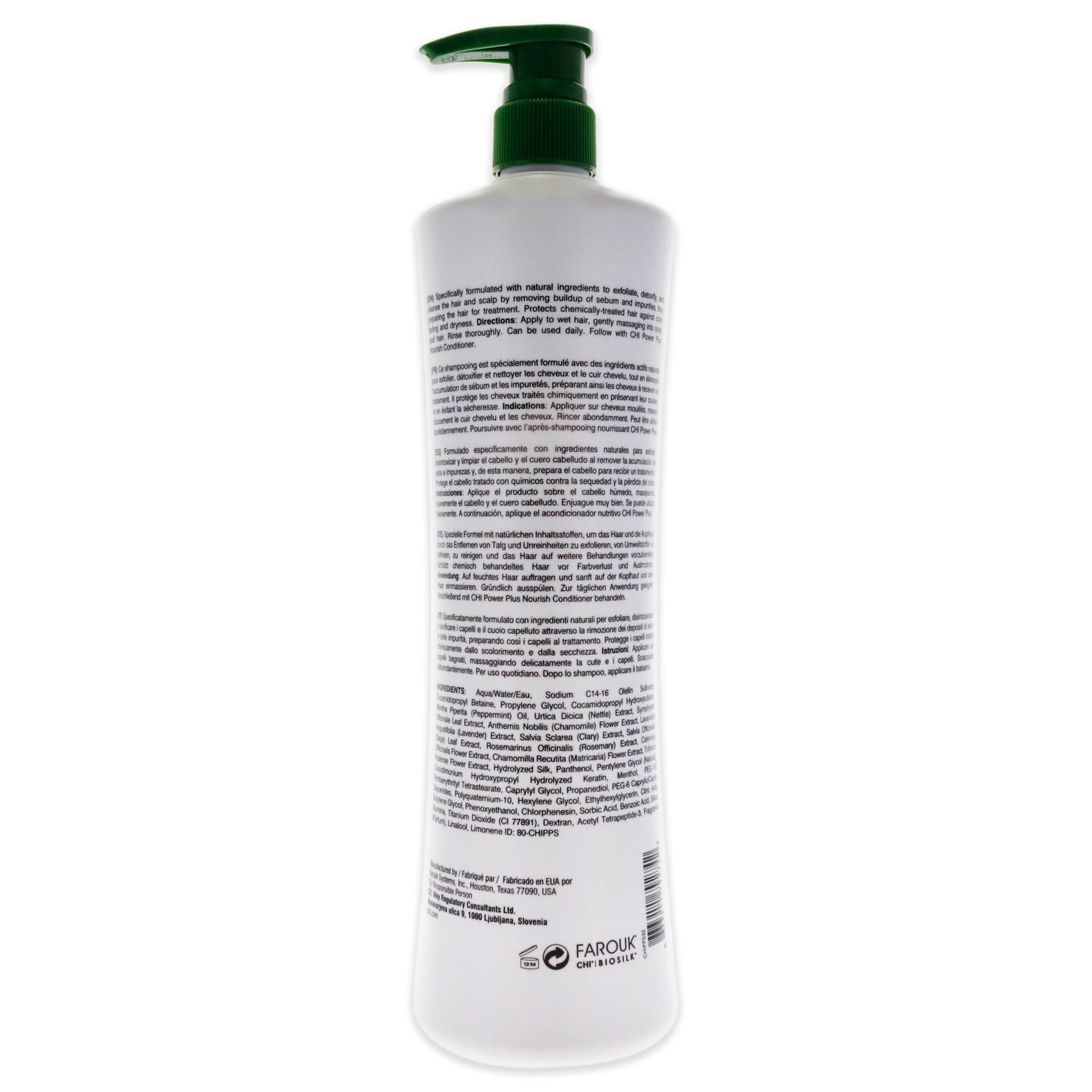 Foto 3 pulgar | Champú Exfoliante Chi Powerplus Scalp Renew System 946 Ml - Venta Internacional.