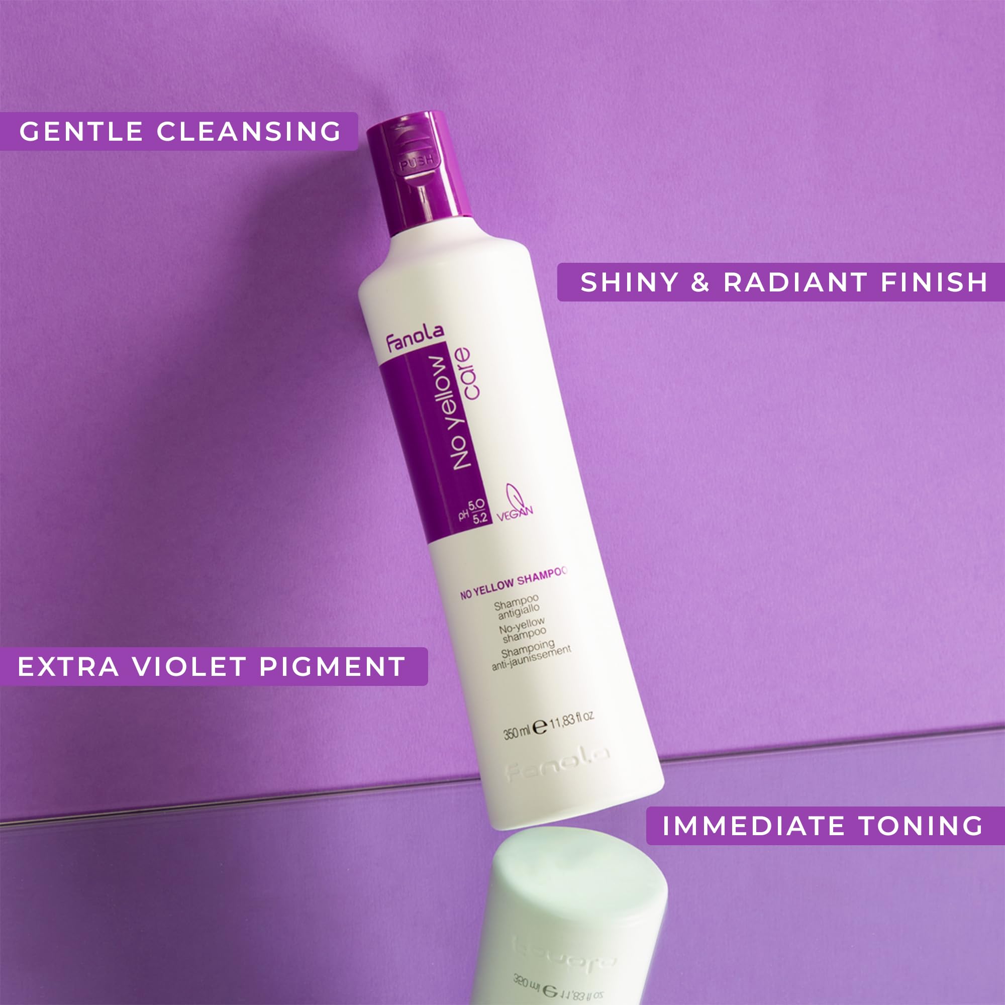 Foto 4 pulgar | Champú Fanola Color Depositing Purple Toner 350 Ml Blonde - Venta Internacional.