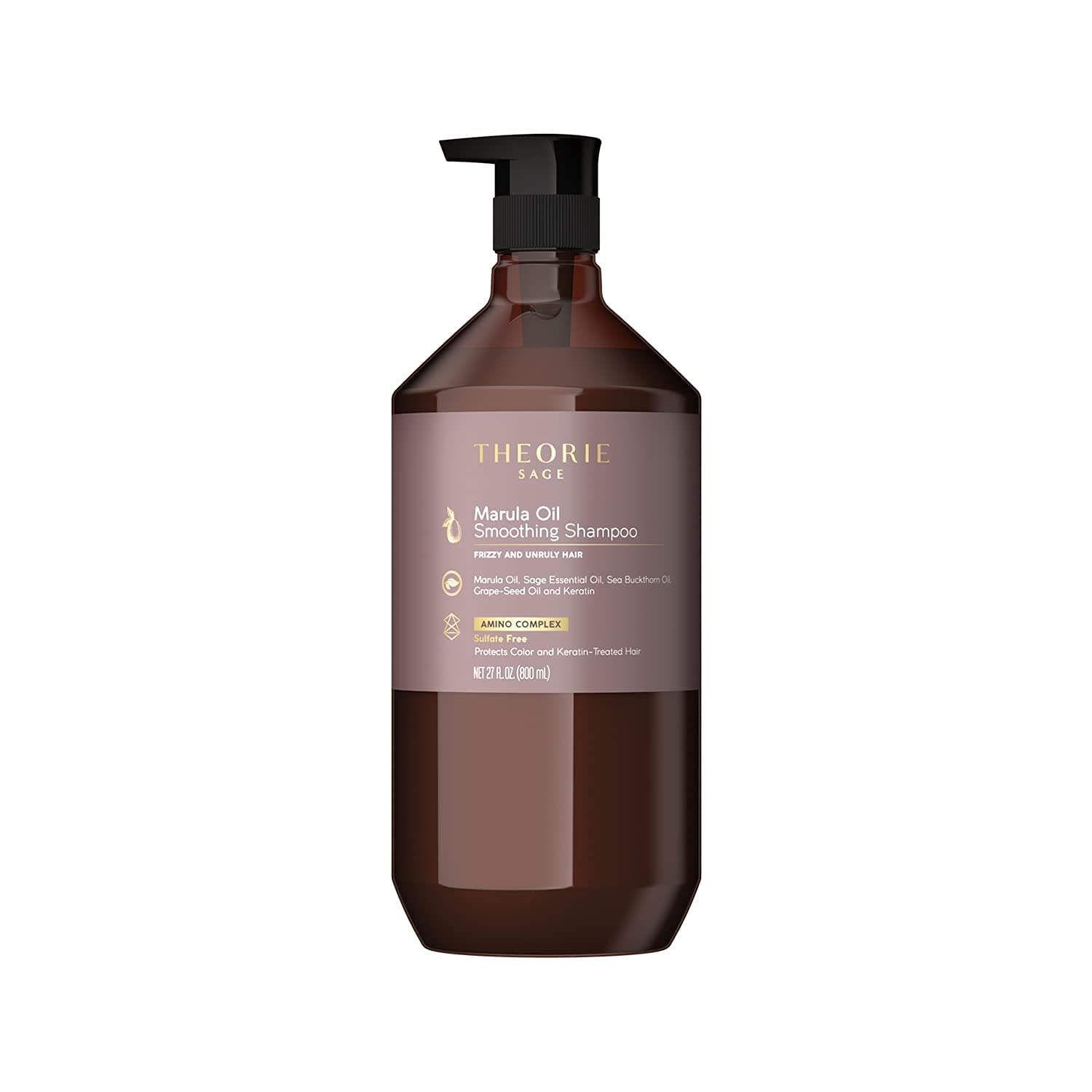 Foto 2 pulgar | Champú Theorie Smoothing Frizz Control 800 Ml Con Aceite De Marula - Venta Internacional.