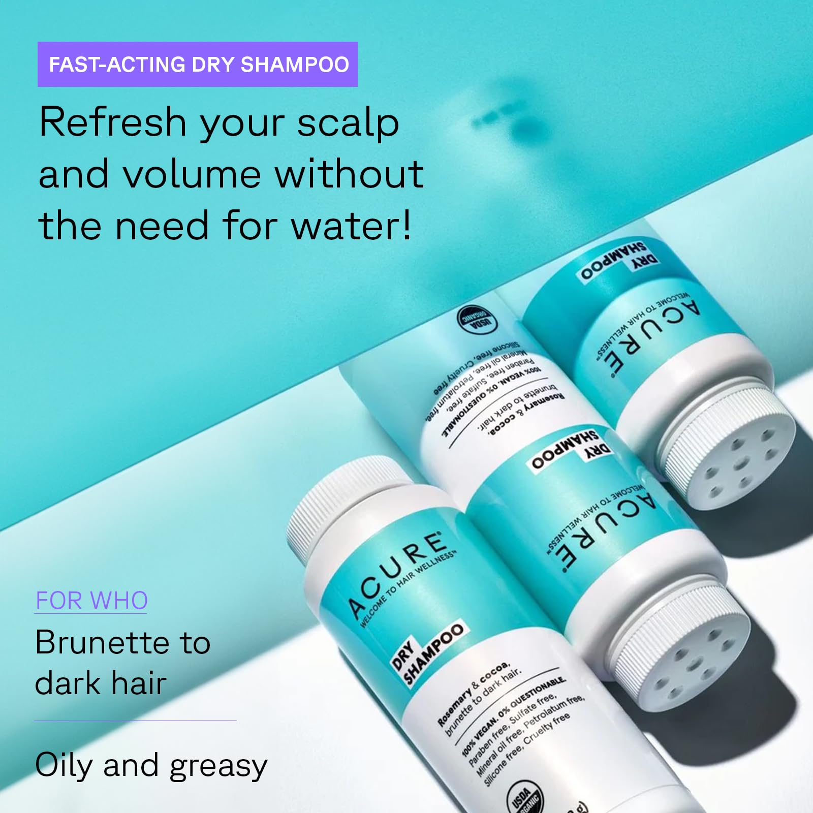 Foto 3 pulgar | Shampoo Rosemary And Cocoa Acure 48 g-Venta Internacional