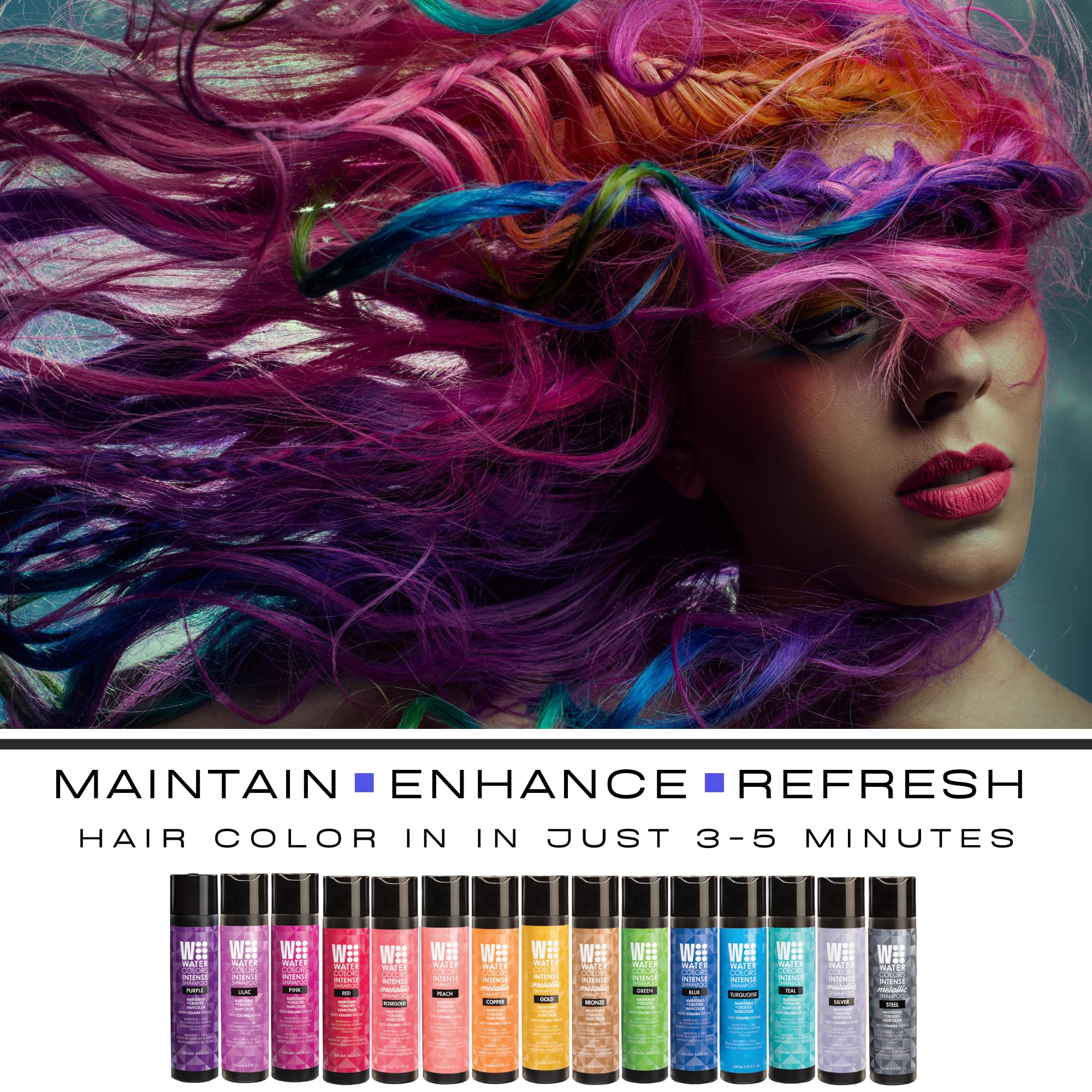 Foto 7 pulgar | Champú Watercolors Intense Metallic Steel 240 Ml (2 Unidades) - Venta Internacional.