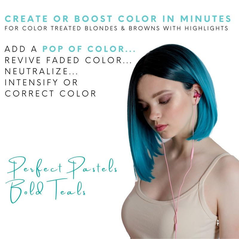Foto 3 pulgar | Champú Watercolors Intense Color Depositing Teal 250 Ml - Venta Internacional.