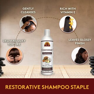 Foto 6 | Shampoo Okay, Aceite De Coco, Hidratante Profundo, 355 Ml - Venta Internacional.