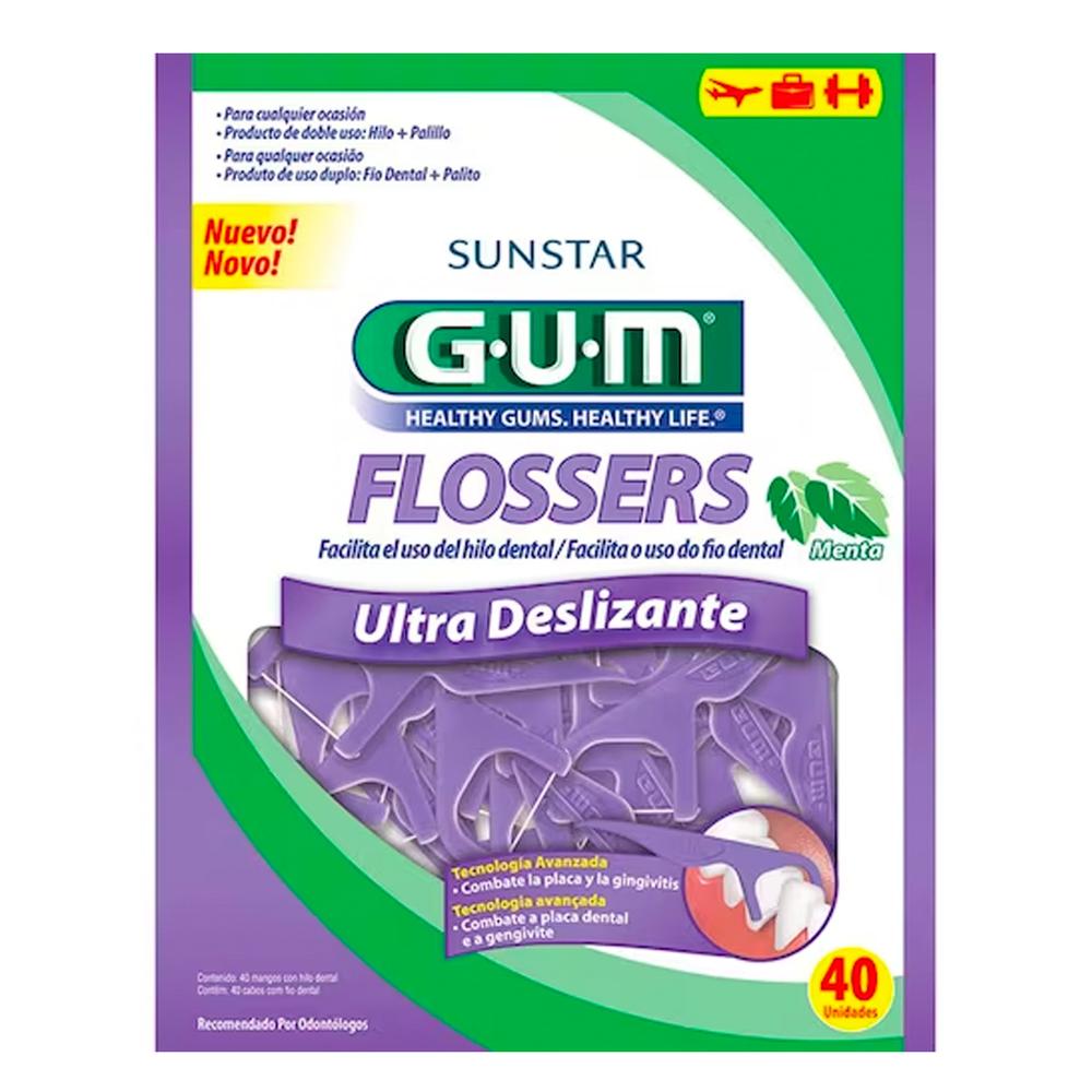 Foto 1 | Hilo Dental Gum Flossers 40 Piezas
