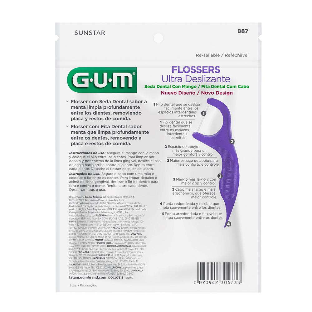 Foto 2 | Hilo Dental Gum Flossers 40 Piezas