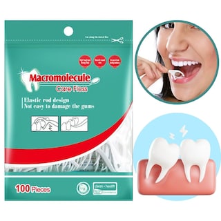 Foto 1 | Hilo Dental Set 100 Piezas Limpieza Bucal Dientes Higiene