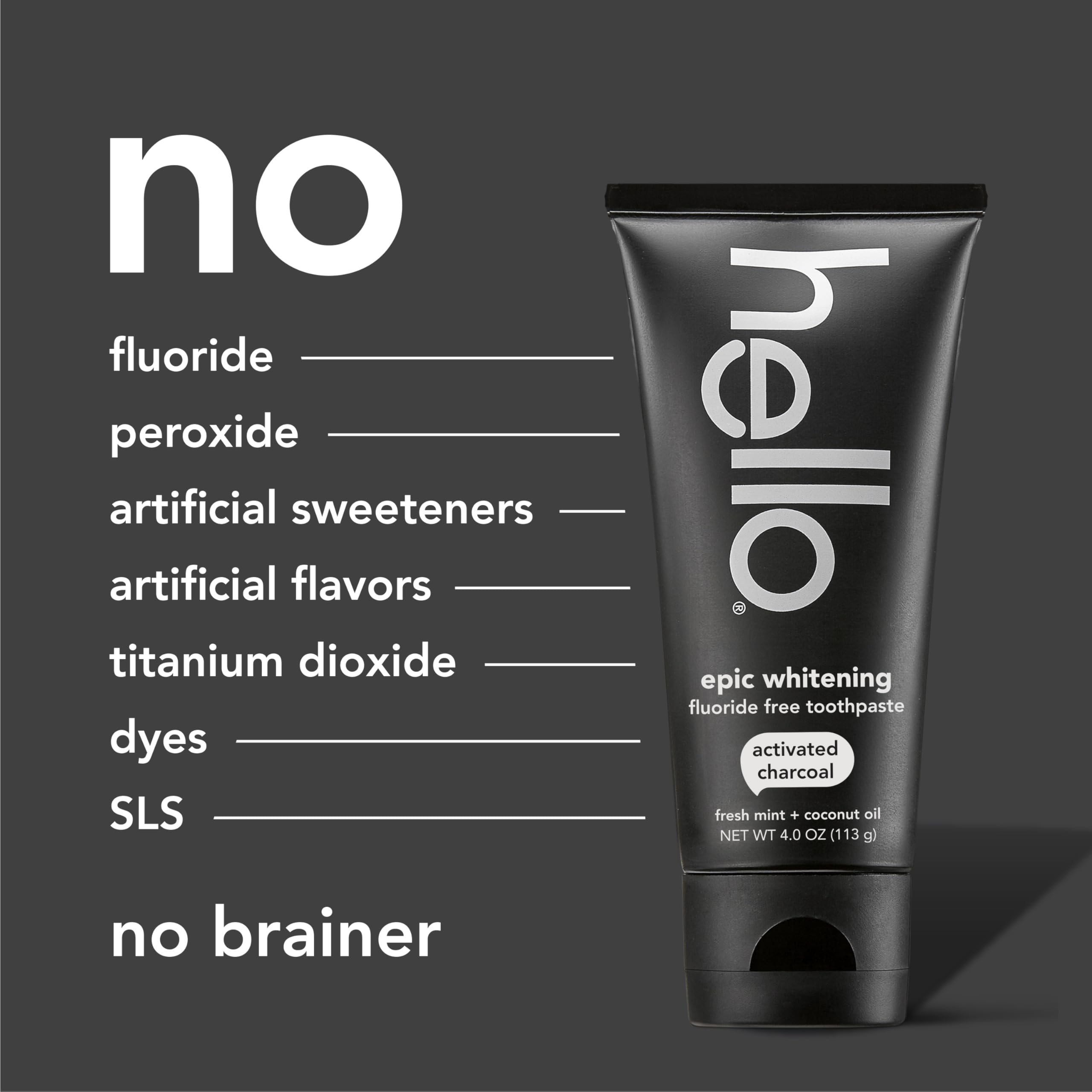 Foto 6 | Pasta de Dientes Hello con Carbón Activado para Blanquear Dientes 3 Piezas de 120 ml C/U - Venta Internacional