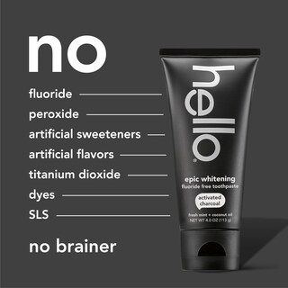 Foto 6 | Pasta de Dientes Hello con Carbón Activado para Blanquear Dientes 3 Piezas de 120 ml C/U - Venta Internacional