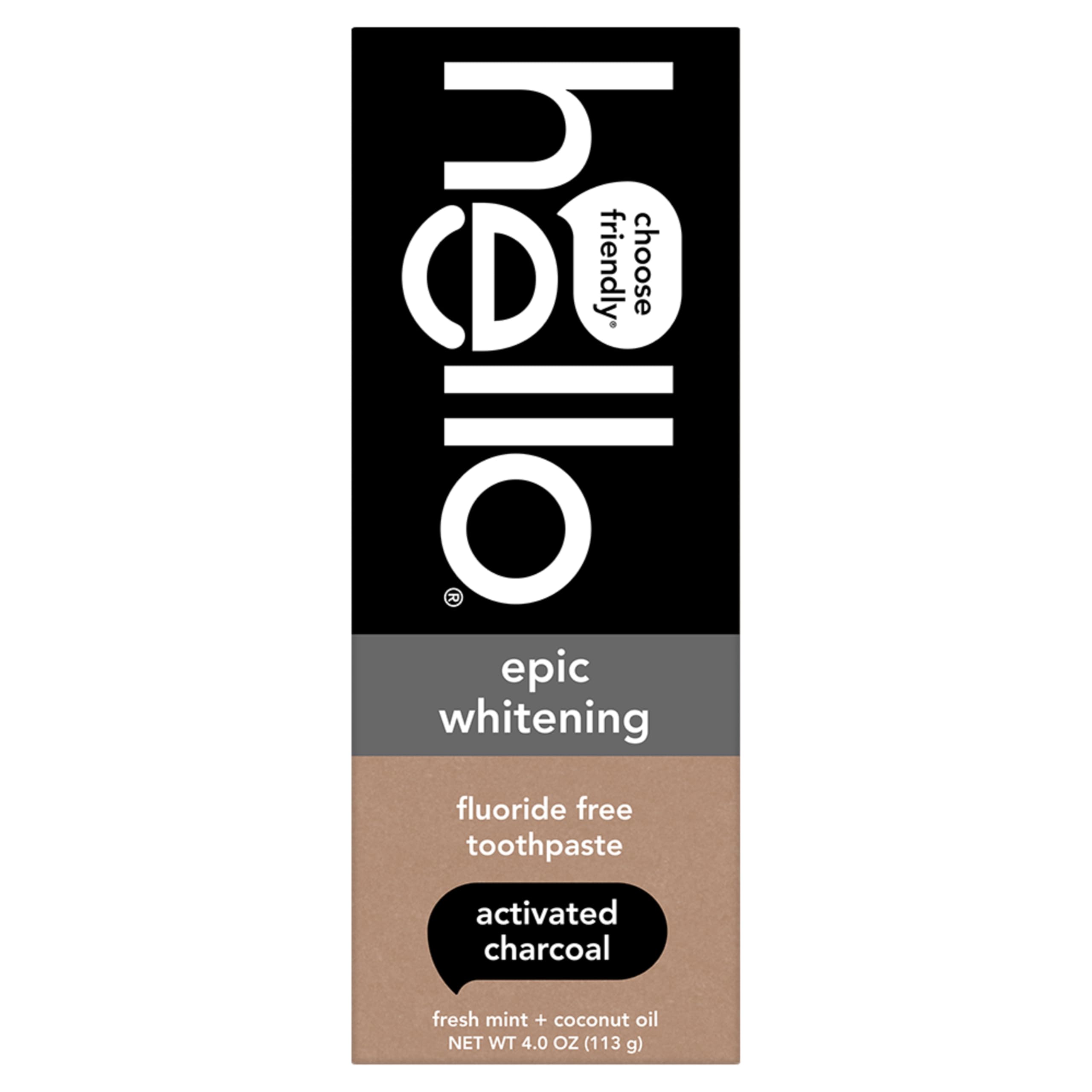 Foto 2 pulgar | Pasta De Dientes Hello Epic Whitening Charcoal Free 120ml - Venta Internacional.
