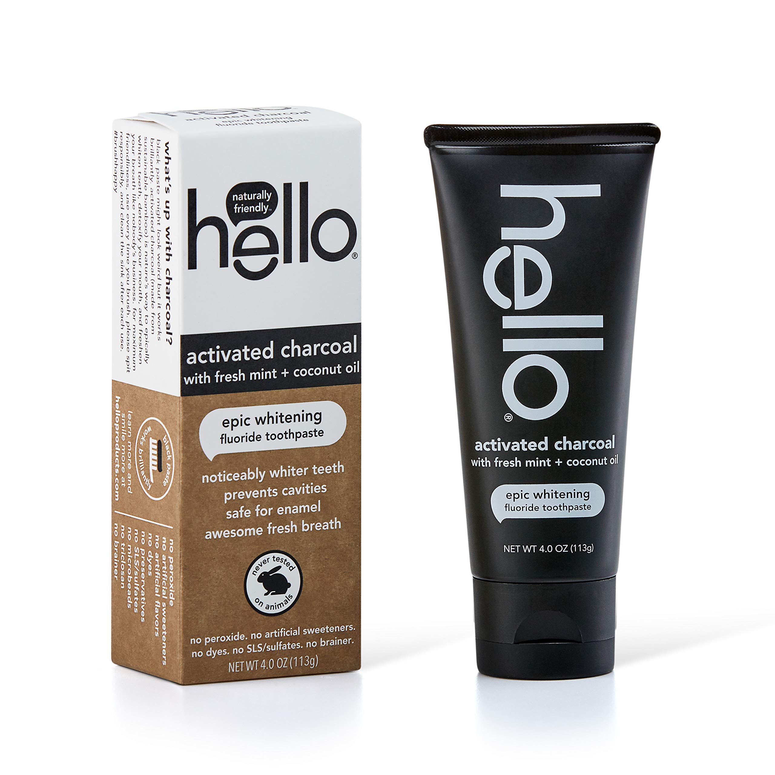 Foto 3 pulgar | Pasta De Dientes Hello Oral Care, Carbón Activado, Blanqueadora, 120 Ml - Venta Internacional.