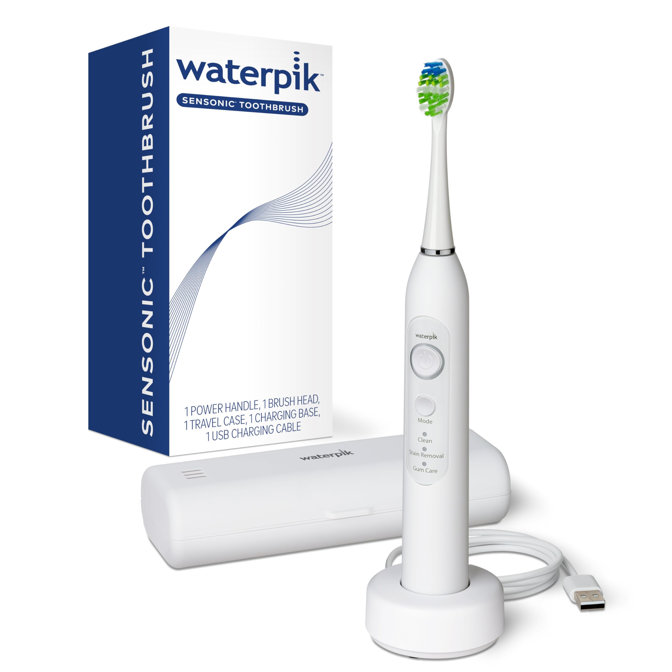 Foto 2 pulgar | Cepillo De Dientes Eléctrico Waterpik Sensonic Sonic Stw-03w020 Blanco - Venta Internacional.