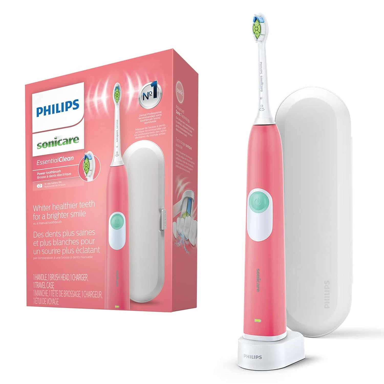 Cepillo De Dientes Eléctrico Philips Sonicare Essentialclean Pink - Venta Internacional.