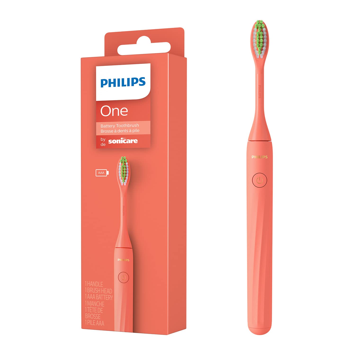 Foto 2 pulgar | Cepillo De Dientes Eléctrico Philips One Sonicare Hy1100/51 Rojo - Venta Internacional.