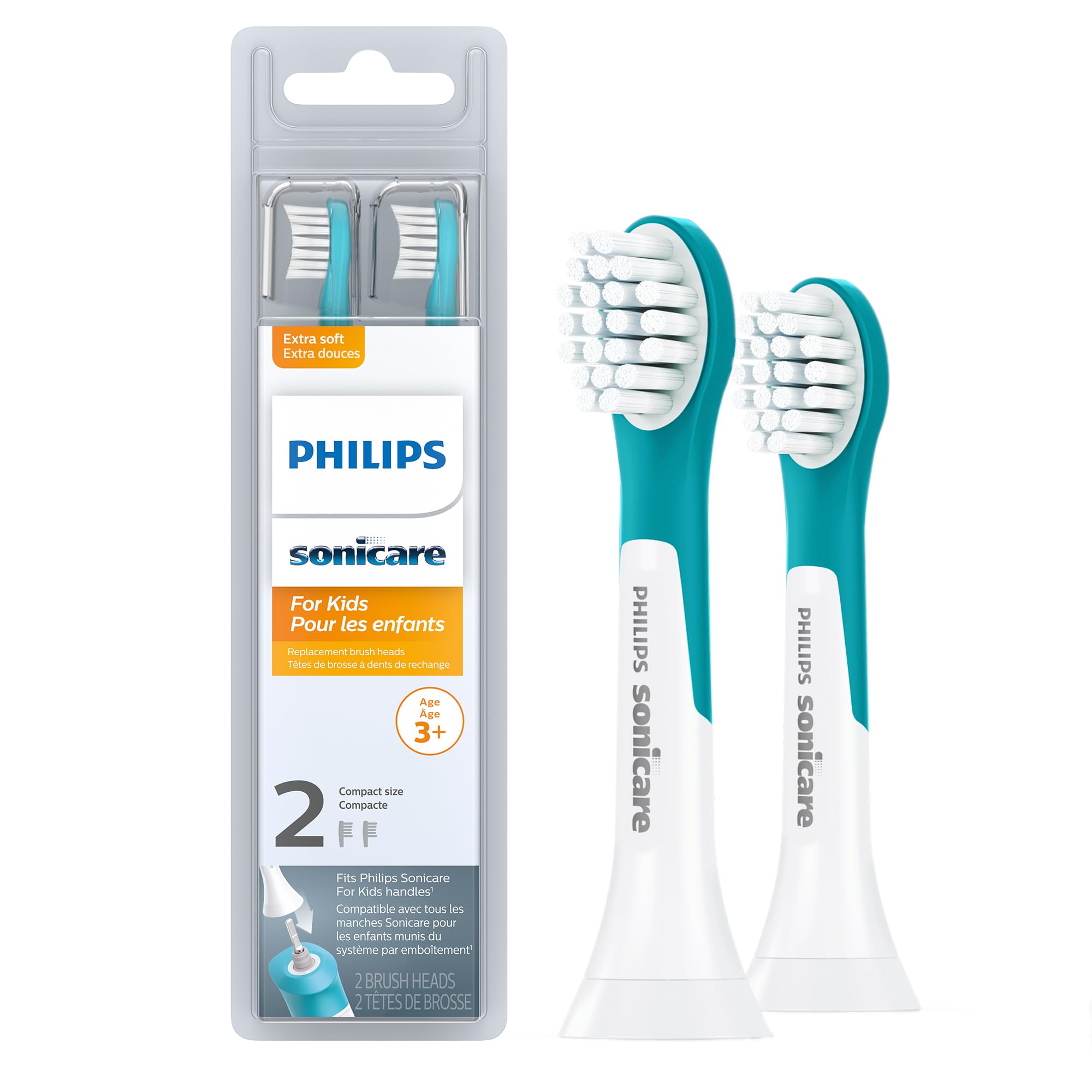 Foto 2 pulgar | Cabezales De Cepillo De Dientes De Repuesto Philips Sonicare Kids 3+ - Venta Internacional.