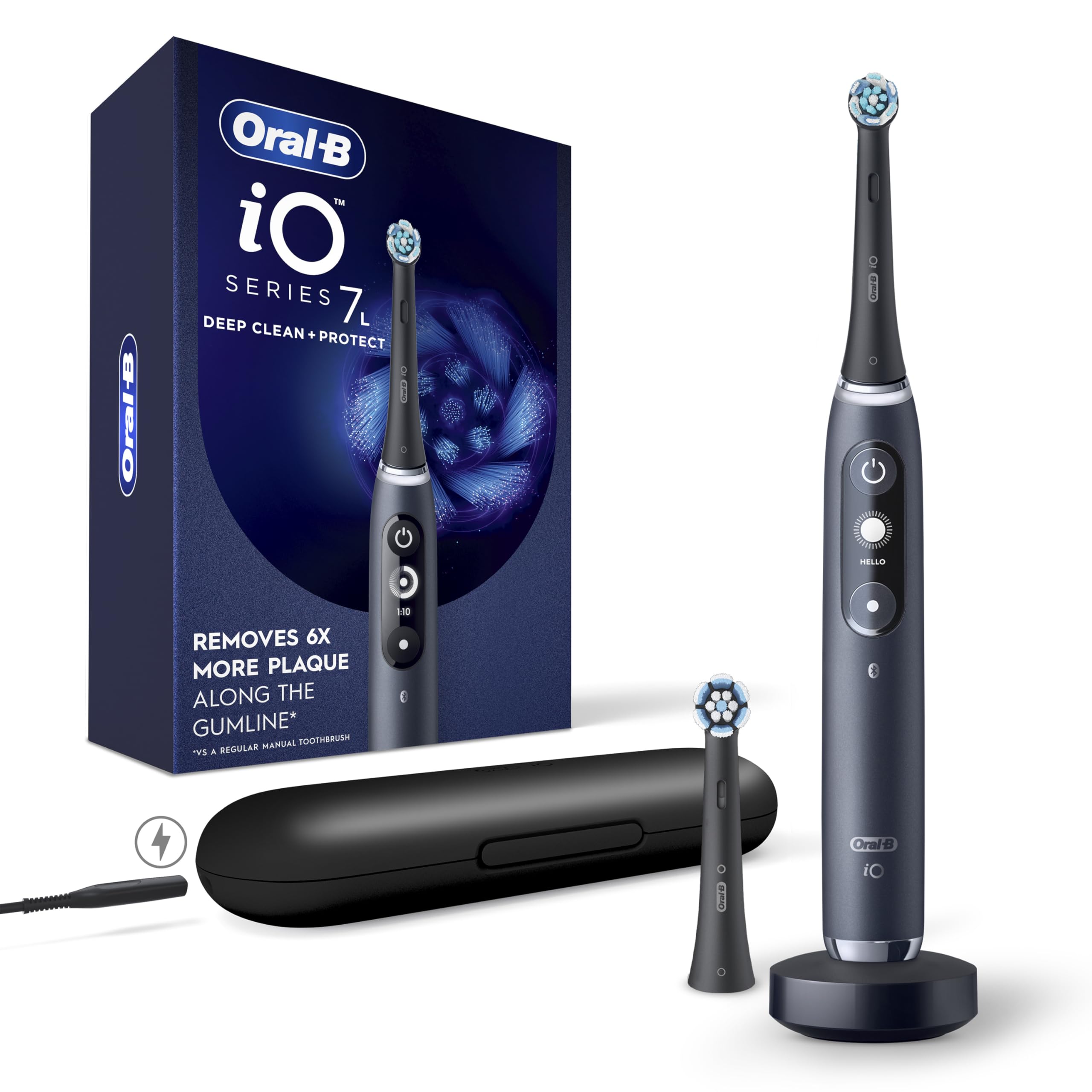 Foto 2 pulgar | Cepillo De Dientes Eléctrico Oral-b Io Deep Clean + Protect Black - Venta Internacional.