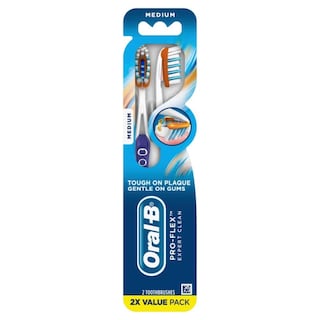 Foto 1 | Cepillo de Dientes Oral-b Pro-health Expert Clean Medium 2 Unidades - Venta Internacional