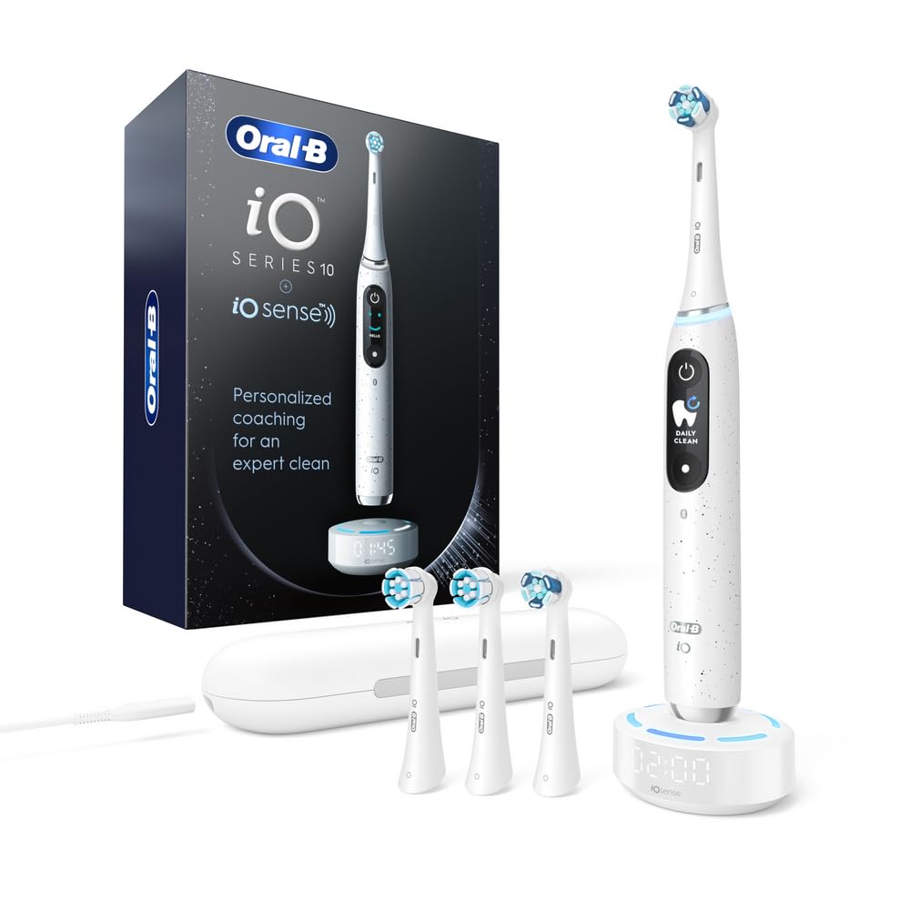 Cepillo De Dientes Eléctrico Oral-b Io Series 10 Con 4 Cabezales Blanco - Venta Internacional.