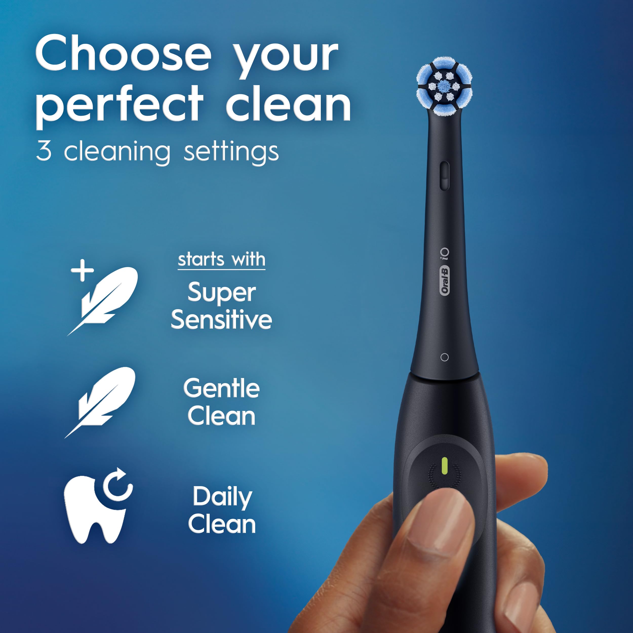 Foto 7 pulgar | Cepillo De Dientes Eléctrico Oral-b Io Series 2 Night Black Con 2 Cabezales - Venta Internacional.