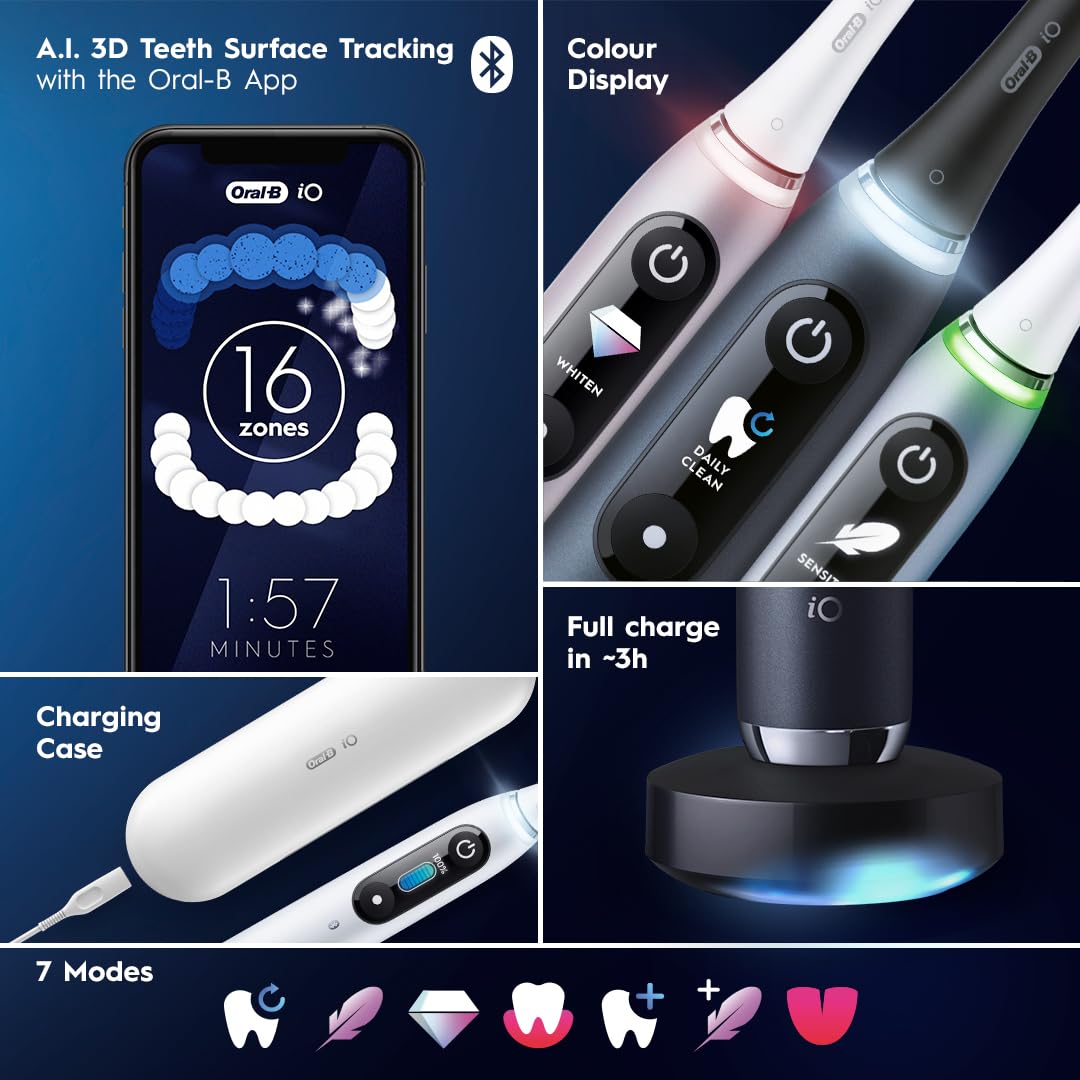 Foto 7 pulgar | Cepillo De Dientes Eléctrico Oral-b Io Series 9 Con 3 Cabezales - Venta Internacional.