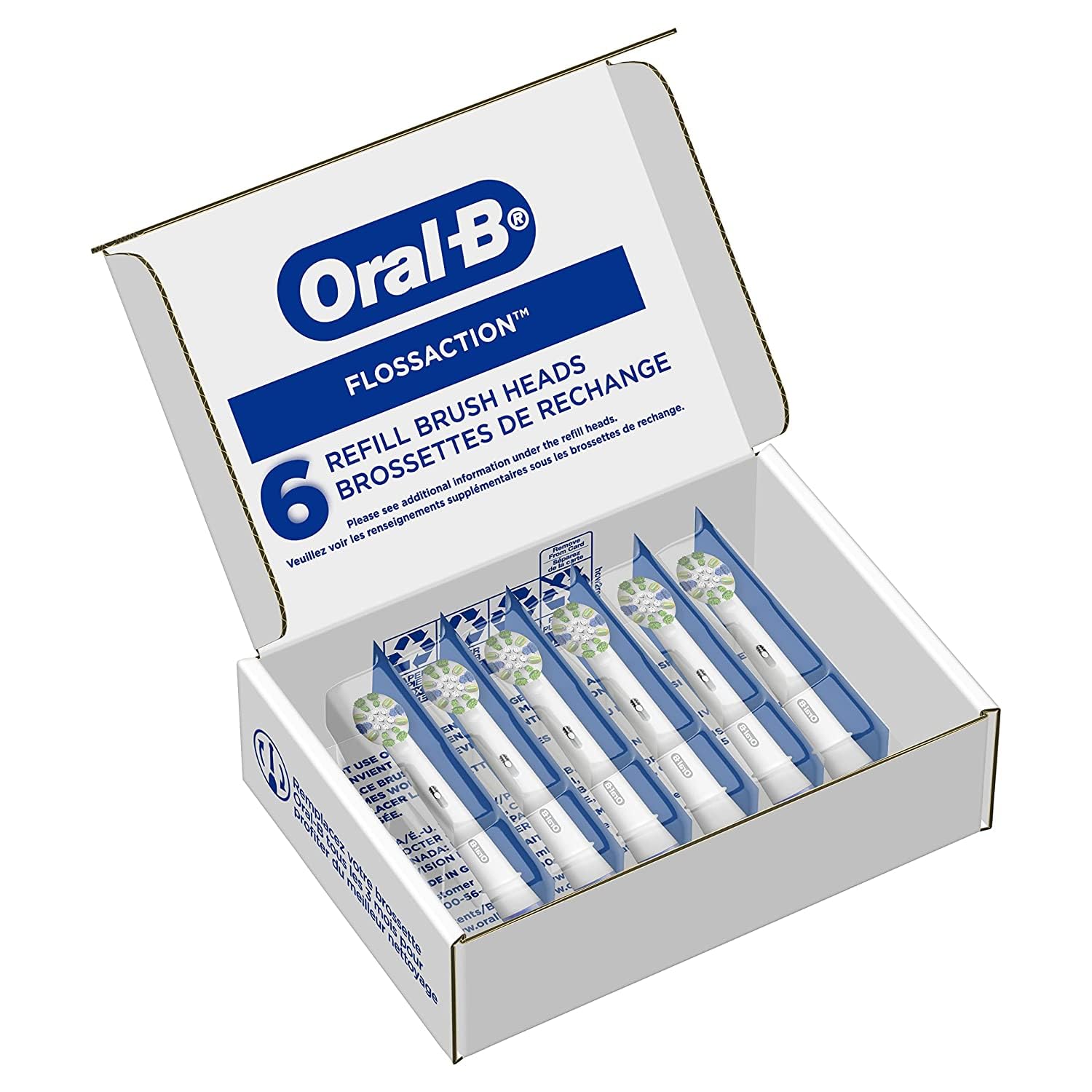 Foto 3 pulgar | Cabezales De Cepillo De Repuesto Oral-b Floss Action, Paquete De 6 - Venta Internacional.