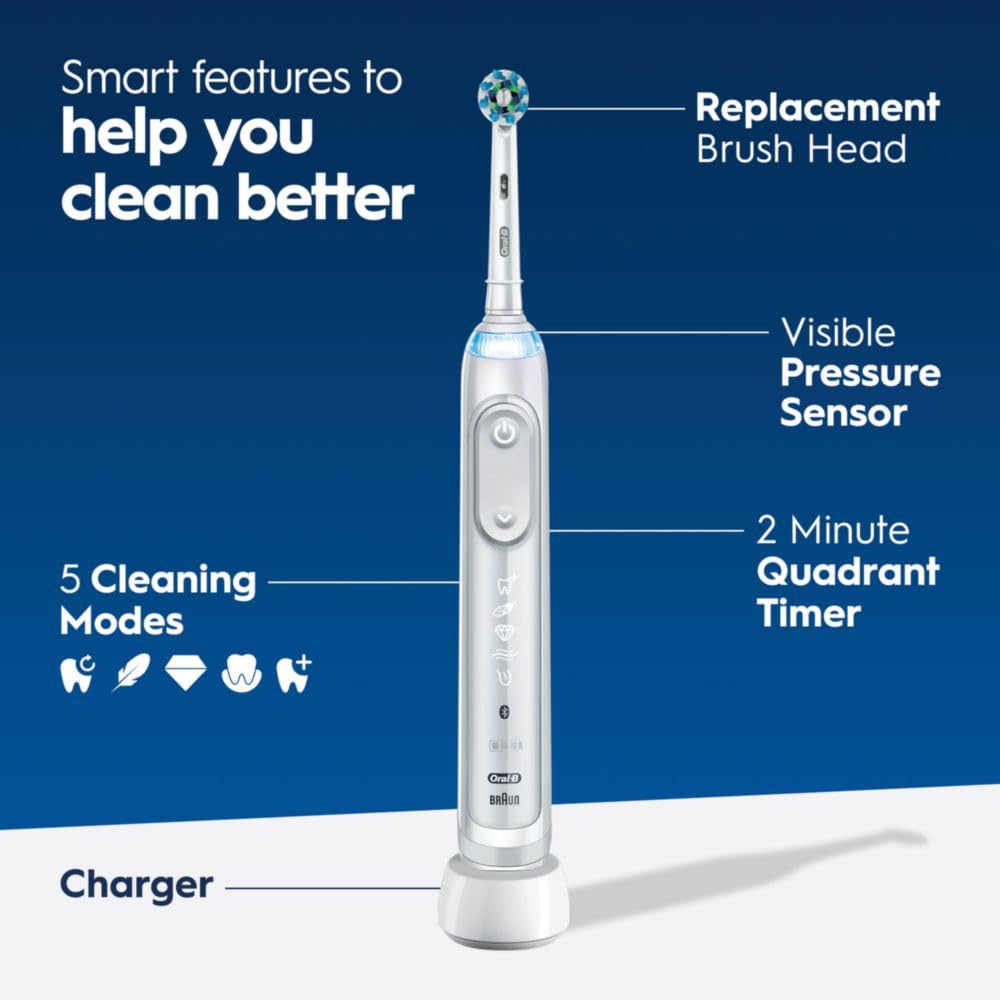 Foto 5 pulgar | Cepillo De Dientes Eléctrico Oral-b Genius X Limited Con 1 Cabezal Blanco - Venta Internacional.