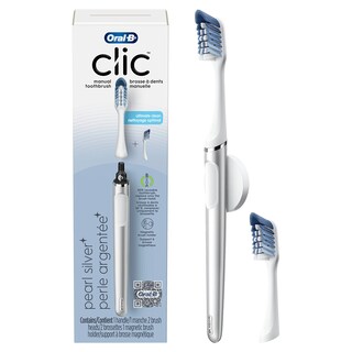 Foto 1 | Cepillo De Dientes Oral-b Clic, Blanco Cromado, Con 1 Cabezal De Repuesto Adicional Y Soporte Magnét - Venta Interna