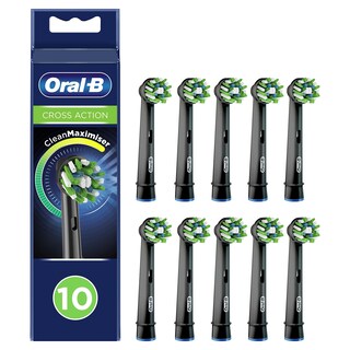 Foto 1 | Cabezales De Cepillo De Dientes Oral-b Crossaction Negros, Paquete De 10 - Venta Internacional.
