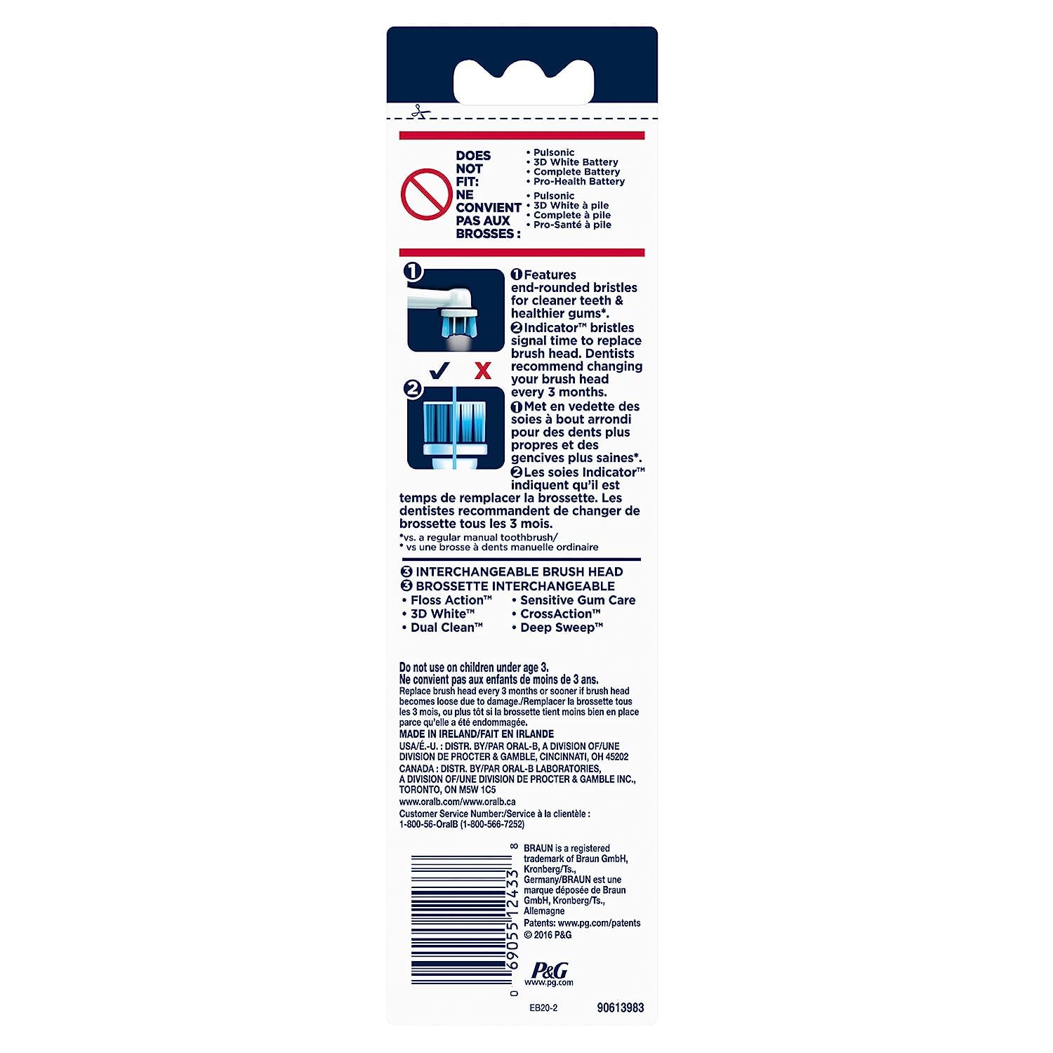 Foto 4 pulgar | Cabezales de Cepillo de Repuesto Oral-B Precision Clean 1 Caja con 2 Piezas - Venta Internacional