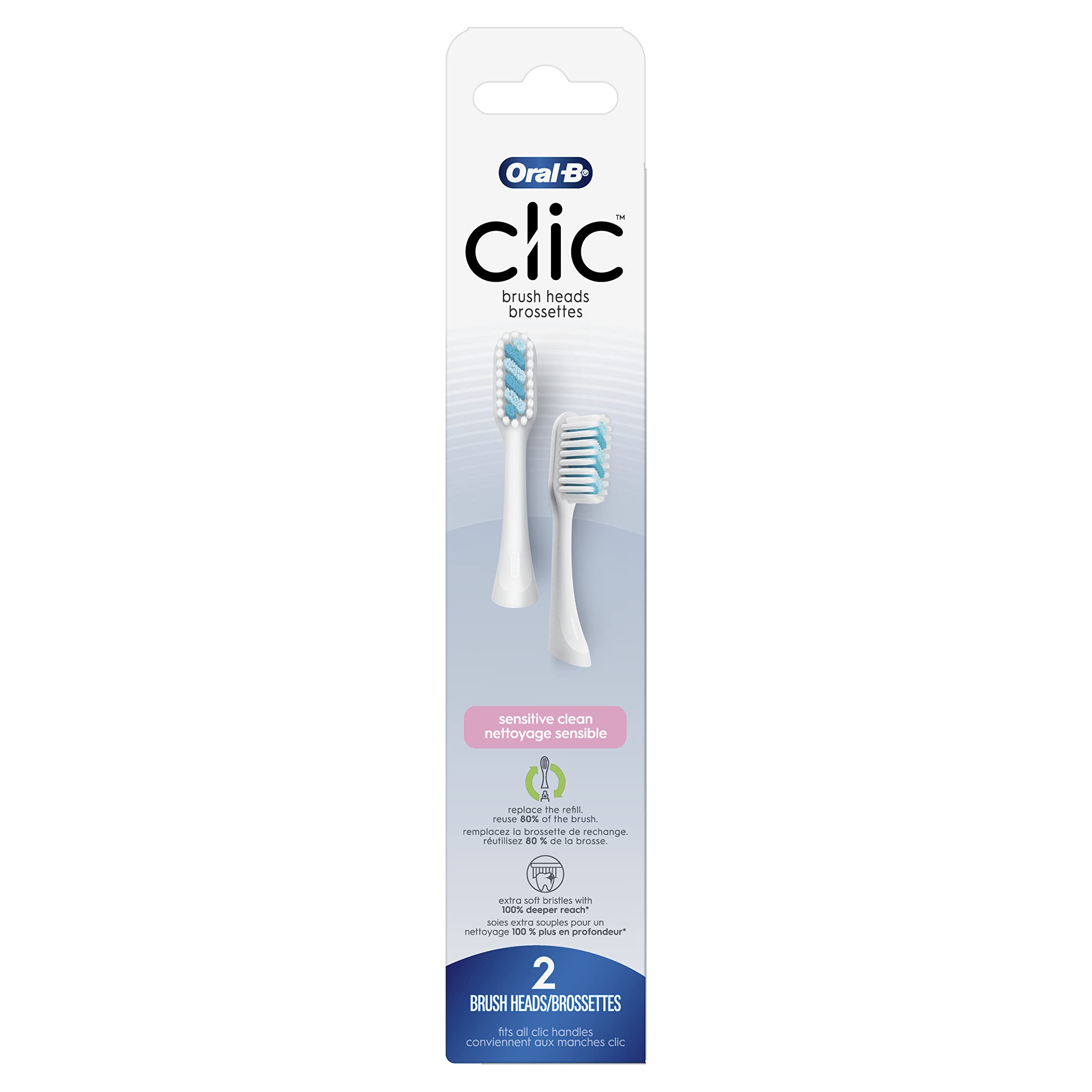 Foto 1 | Cabezales De Repuesto Oral-b Clic Toothbrush Sensitive - Venta Internacional.