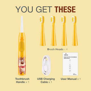 Foto 7 | Cepillo De Dientes Eléctrico Vekkia Sonic Recargable Para Niños Mayores De 5 Años - Venta Internacional.