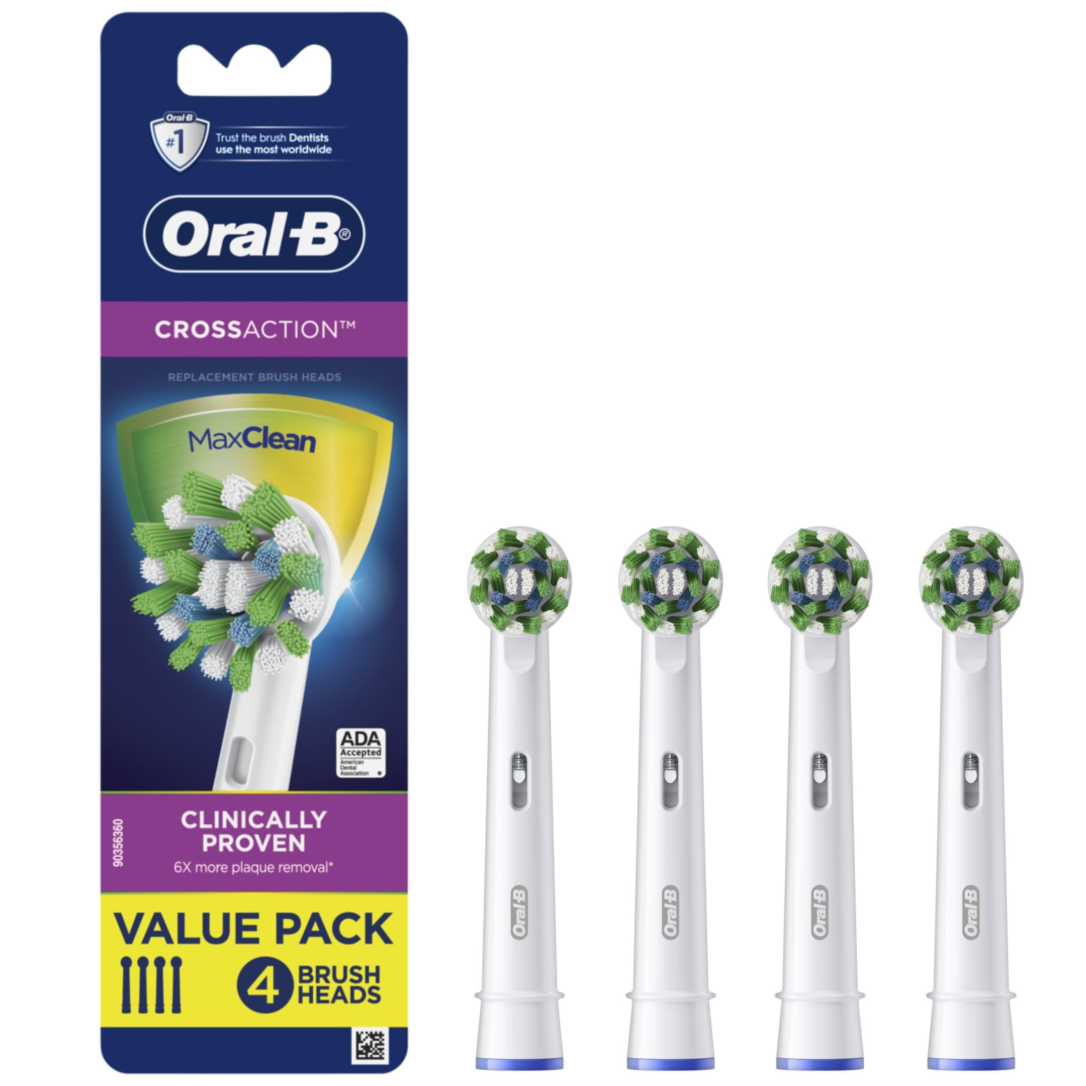 Foto 2 pulgar | Cabezales para Cepillo de Dientes Eléctricos Oral-b Crossaction Repuesto 4 Pack - Venta Internacional