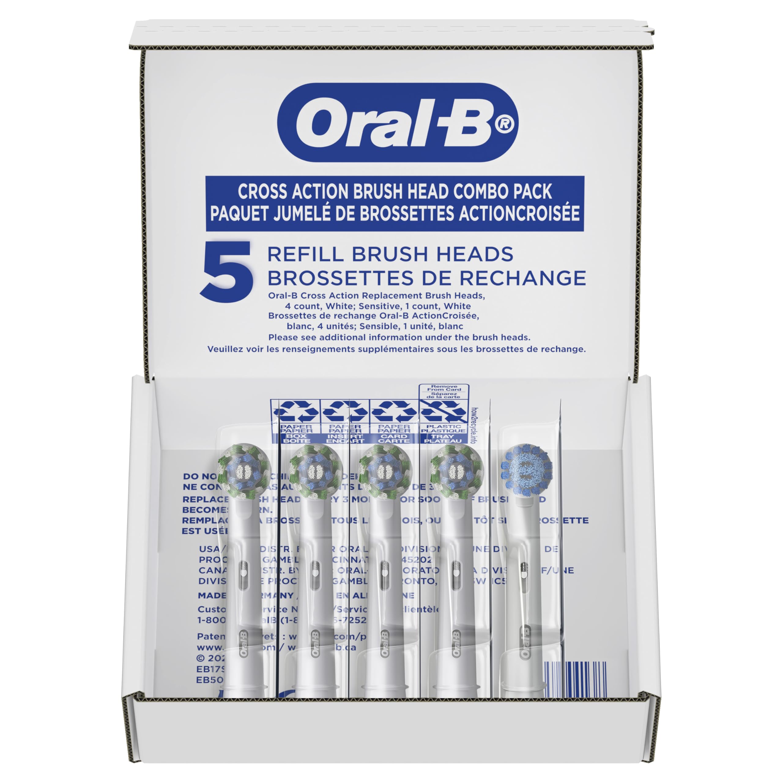 Foto 8 pulgar | Cabezales de Repuesto para Cepillos de Dientes Eléctricos Oral-b 4+1 - Venta Internacional