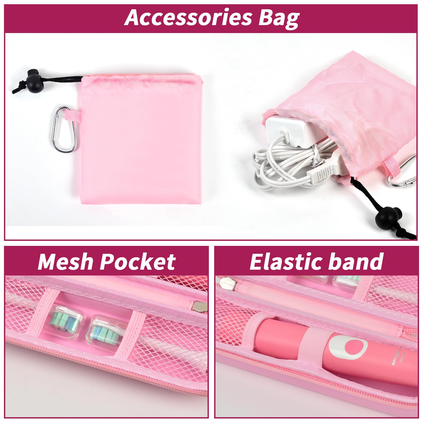 Foto 3 | Funda Rígida De Viaje Para Cepillos De Dientes Para Oral-b Y Philips Sonicare - Venta Internacional.