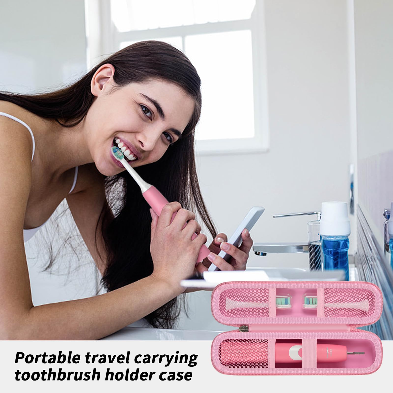 Foto 6 | Funda Rígida De Viaje Para Cepillos De Dientes Para Oral-b Y Philips Sonicare - Venta Internacional.