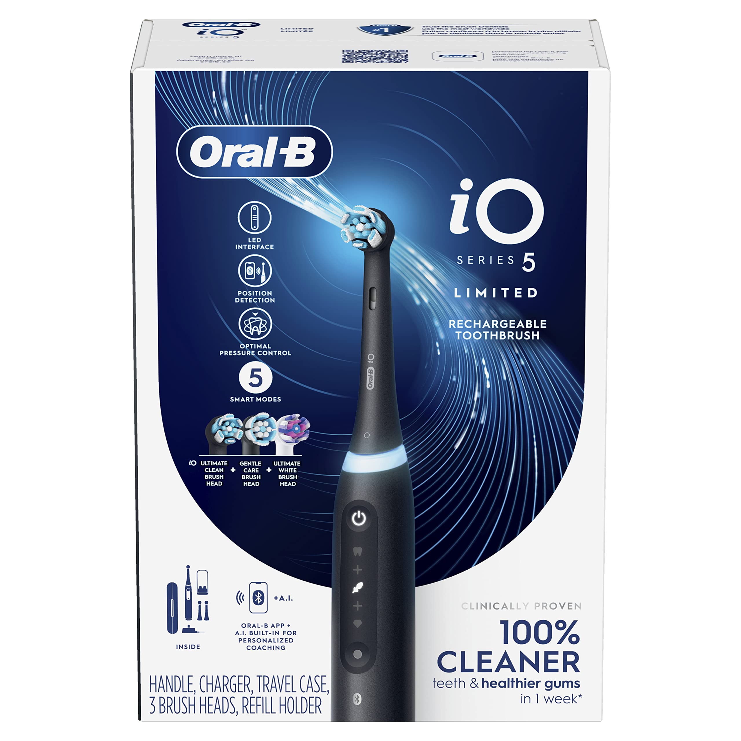Foto 8 pulgar | Cepillo De Dientes Eléctrico Oral-b Io Deep Clean + Whiten Black - Venta Internacional.