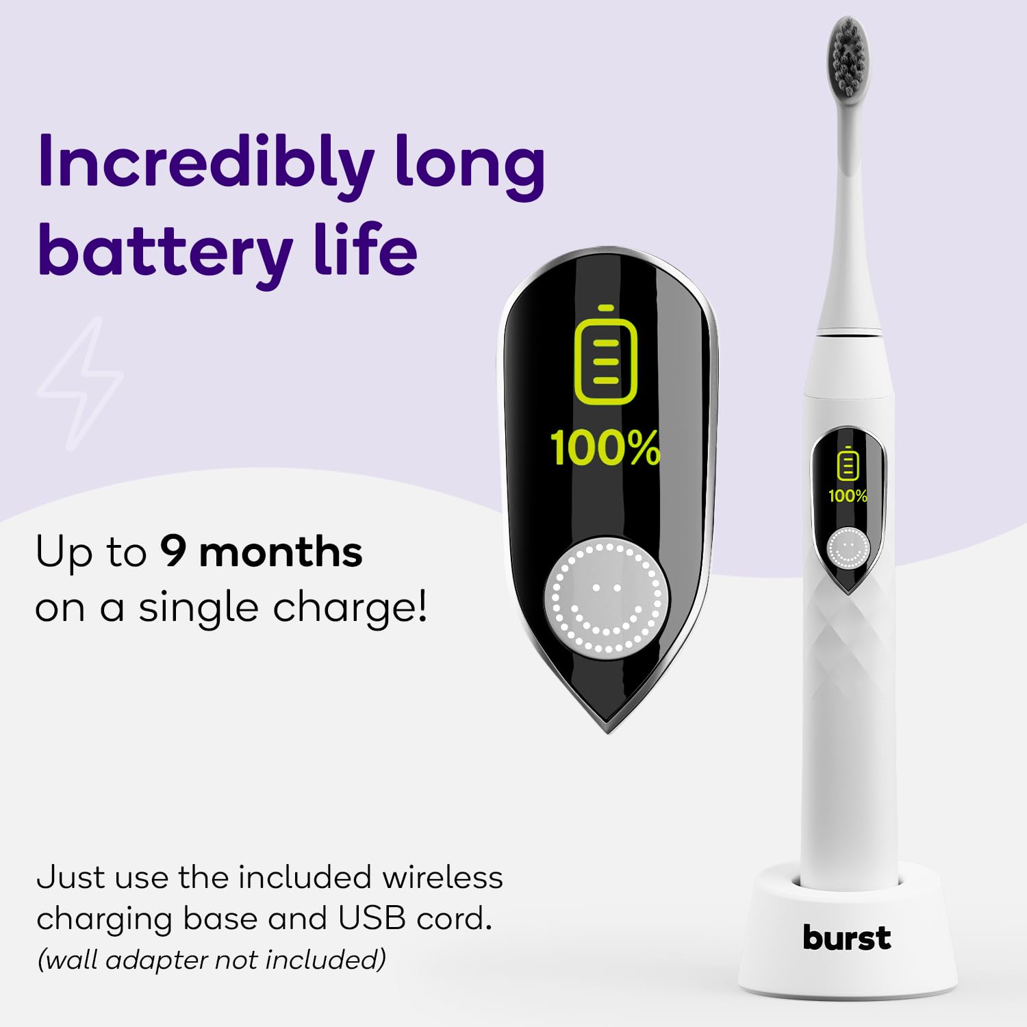 Foto 6 | Cepillo De Dientes Eléctrico Burst Pro Sonic Advanced White Adult - Venta Internacional.