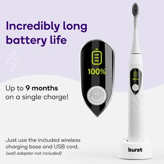 Foto 6 | Cepillo De Dientes Eléctrico Burst Pro Sonic Advanced White Adult - Venta Internacional.