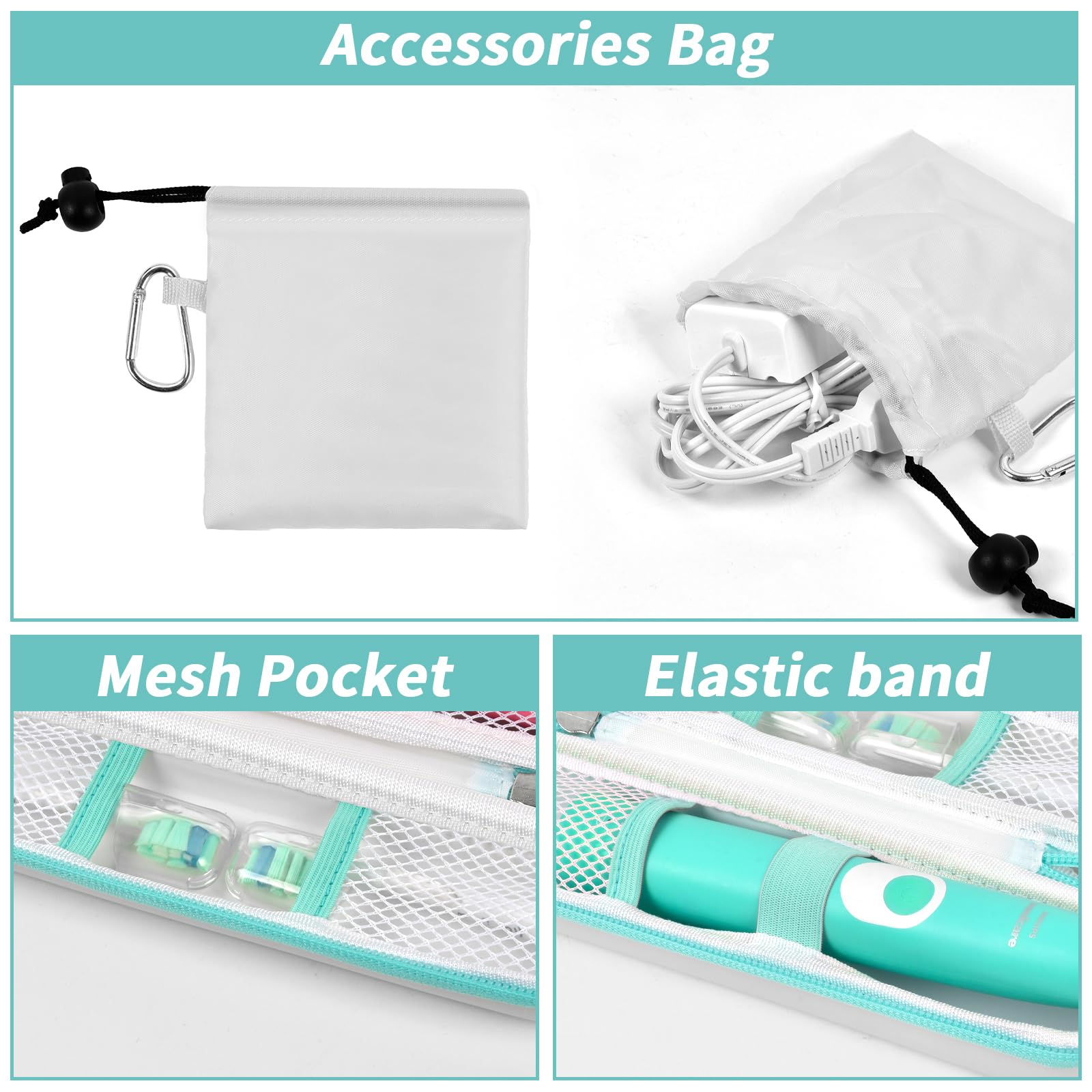 Foto 4 pulgar | Funda Rígida De Viaje Para Cepillos De Dientes Para Oral-b Y Philips Sonicare - Venta Internacional.