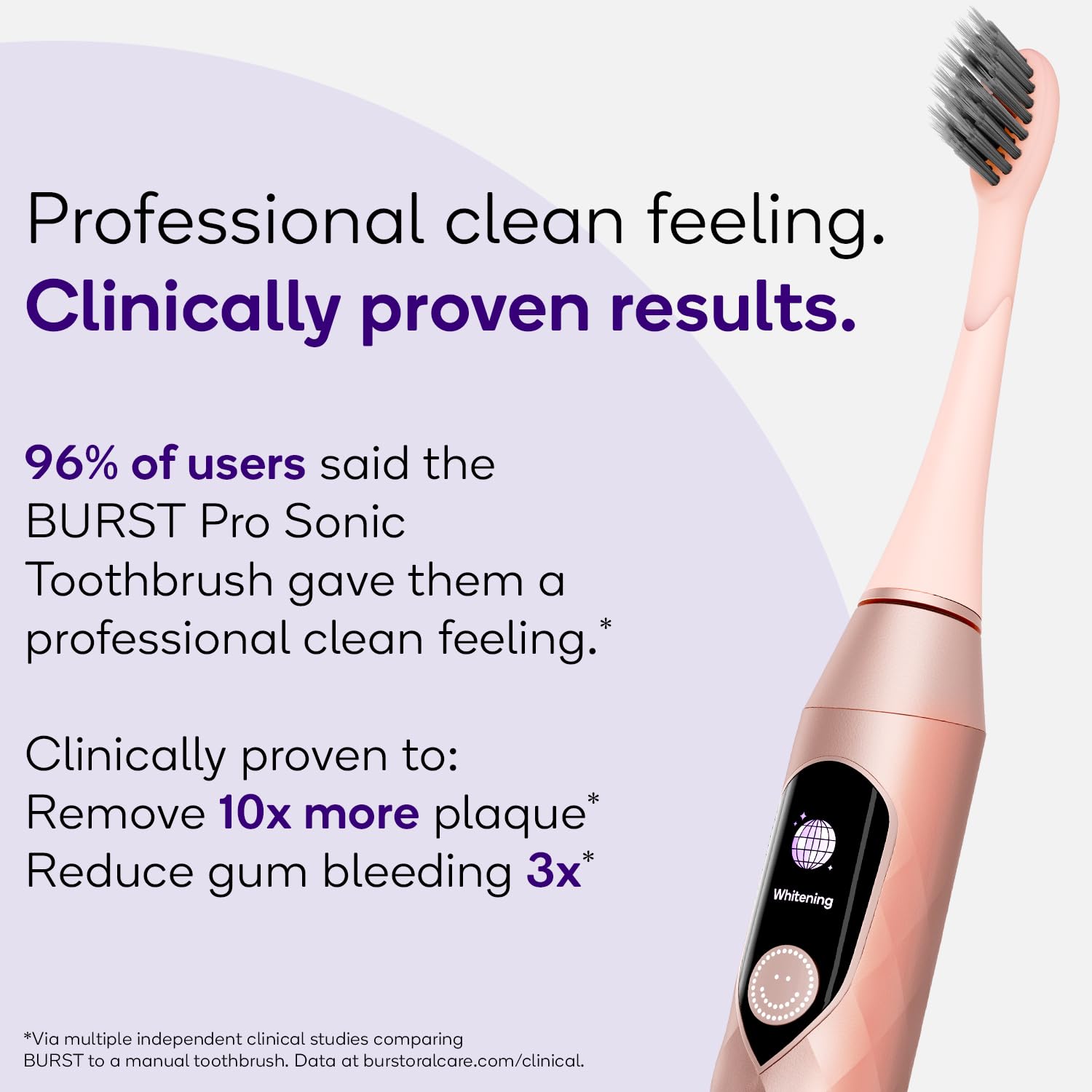 Foto 3 pulgar | Cepillo De Dientes Eléctrico Burst Pro Sonic Advanced Rose Gold - Venta Internacional.
