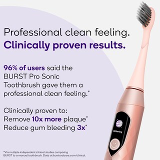Foto 2 | Cepillo De Dientes Eléctrico Burst Pro Sonic Advanced Rose Gold - Venta Internacional.