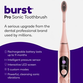 Foto 3 | Cepillo De Dientes Eléctrico Burst Pro Sonic Advanced Rose Gold - Venta Internacional.