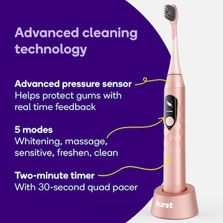 Foto 5 | Cepillo De Dientes Eléctrico Burst Pro Sonic Advanced Rose Gold - Venta Internacional.